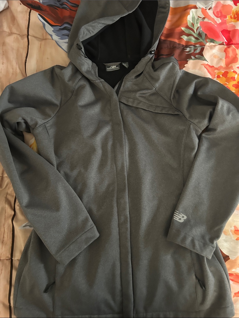 New Balance Women's Dark Gray Hooded Softshell Jacket